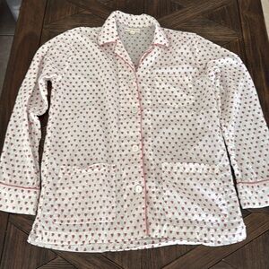 Roller Rabbit Women’s Hearts Long Sleeve Loungewear Top, Size XS